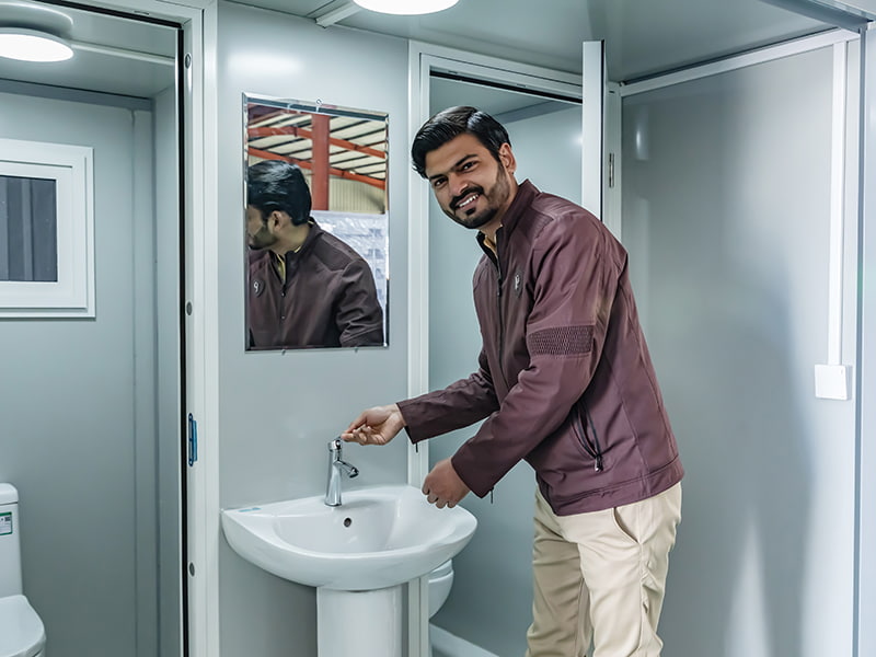 İki Kişilik Açık Hava Portatif Tuvalet